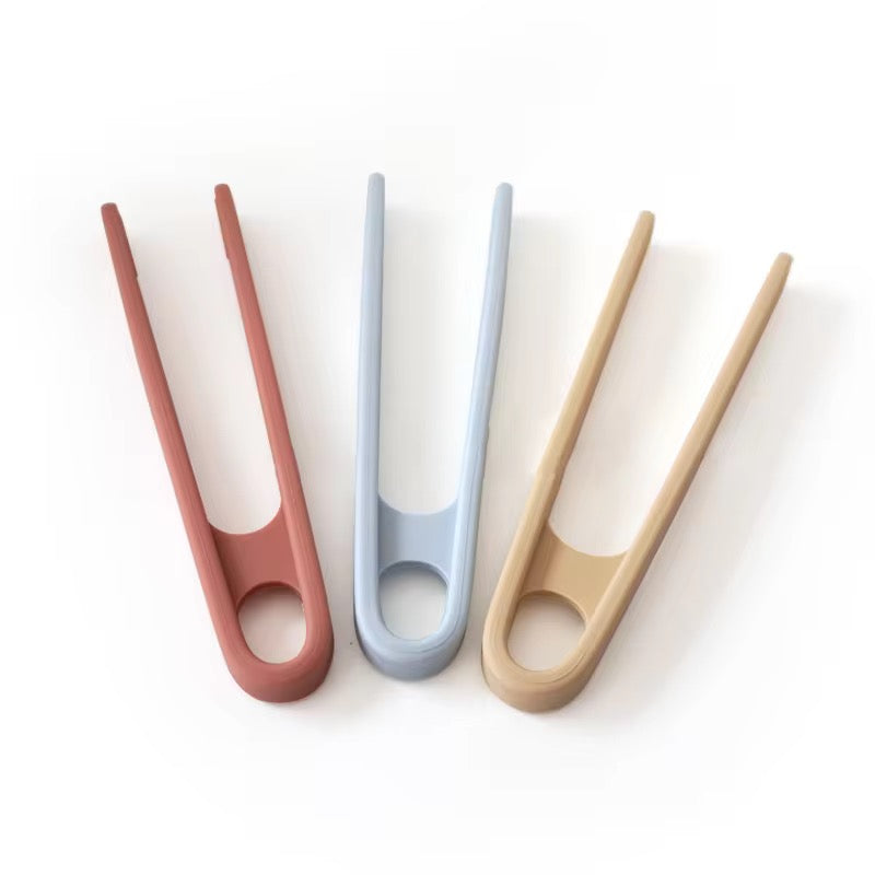 Pastel silicone tongs set