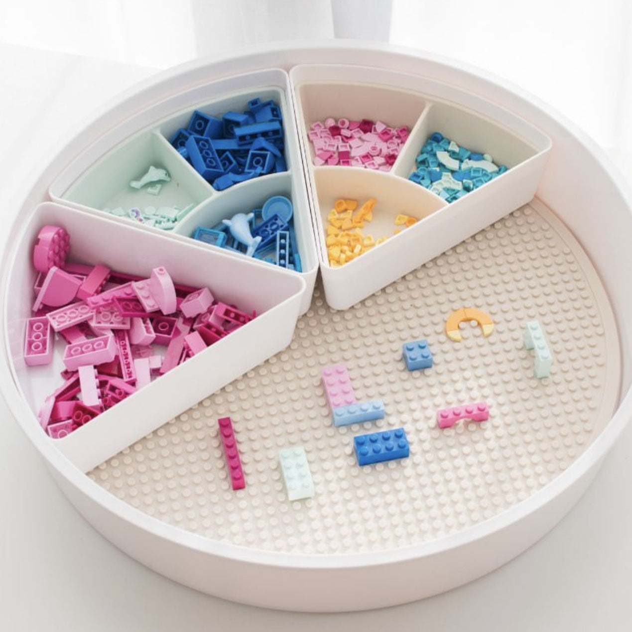 Construction block mat