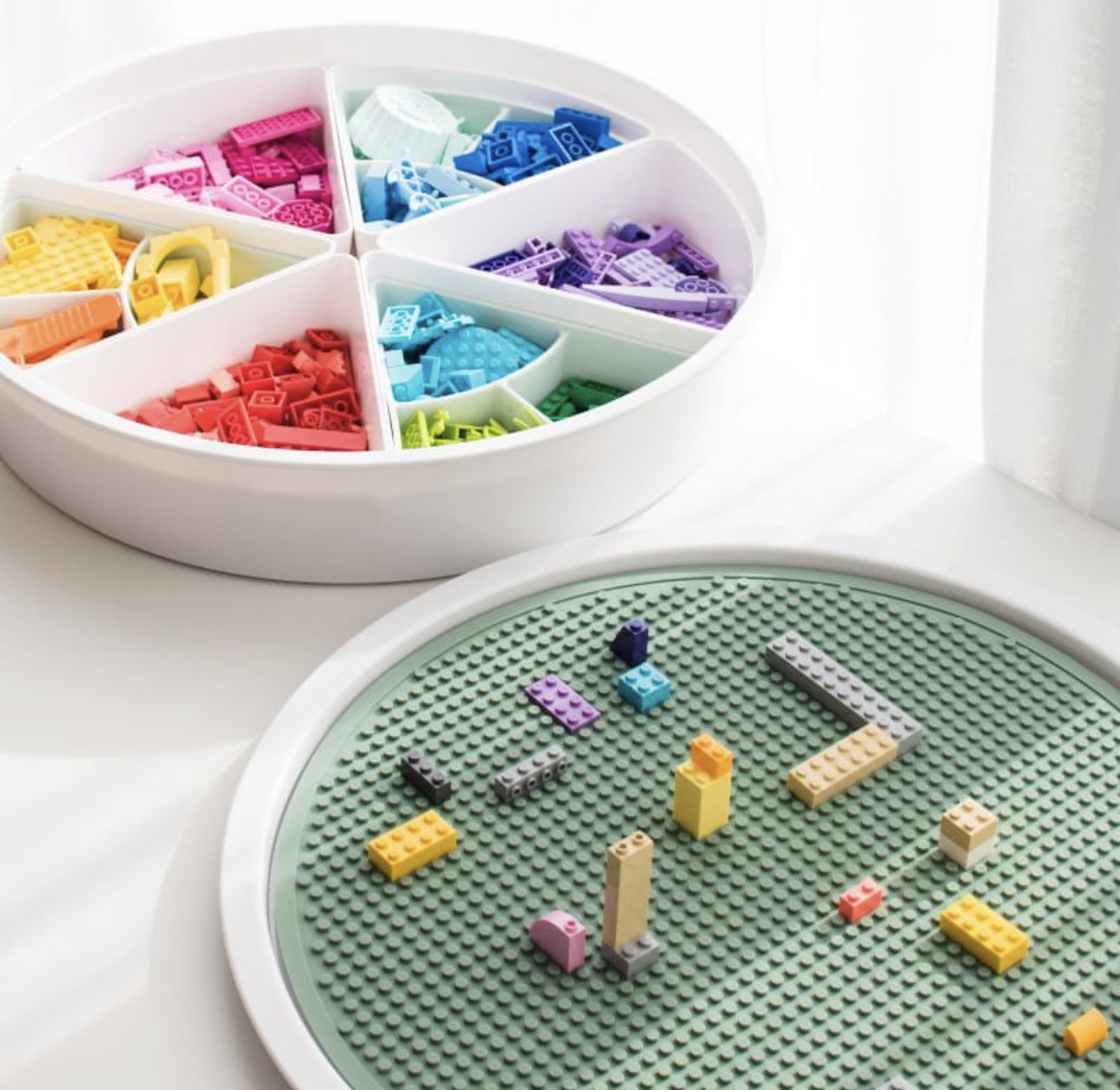 Construction block mat