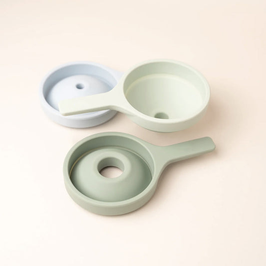 Pastel silicone funnel set of three